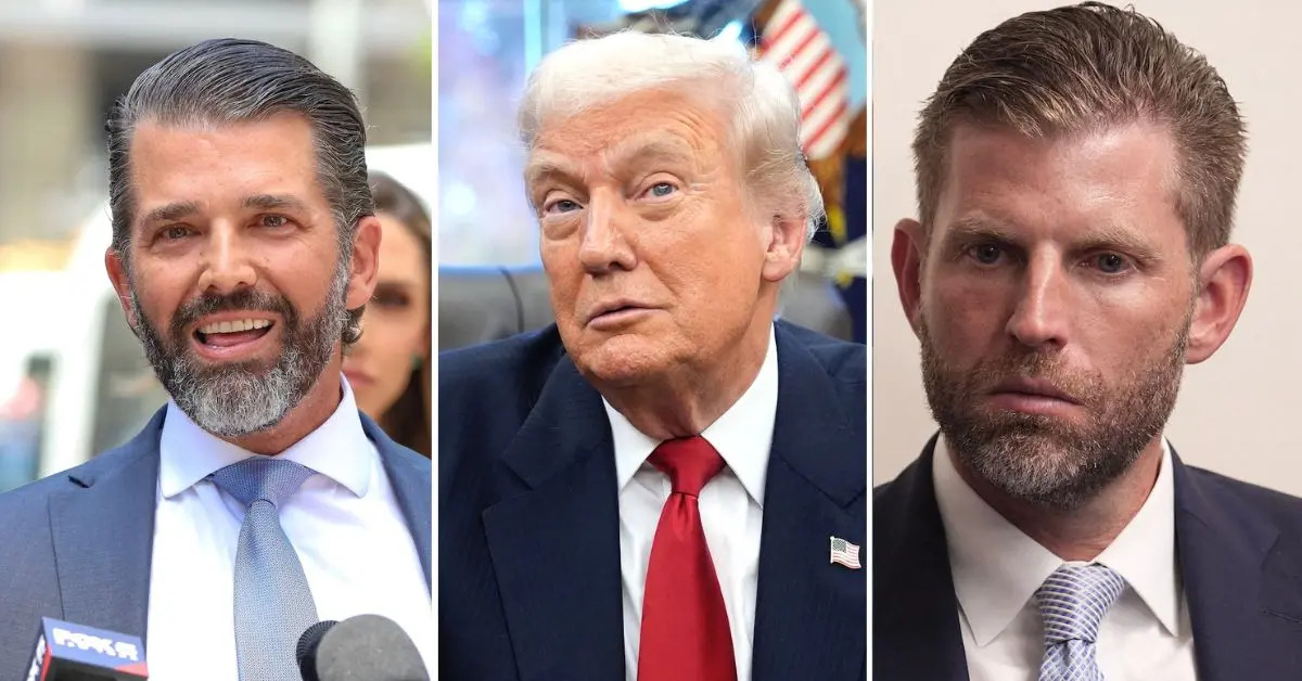 Trump Sparks Outcry After 'Threesome' Quip About His Sons at Roosevelt Library